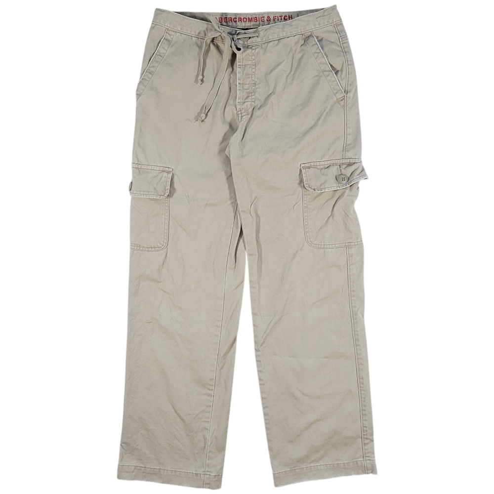 Abercrombie & Fitch Vintage Cargo Pants Womens‎ XS Beige Khaki Cotton Utility